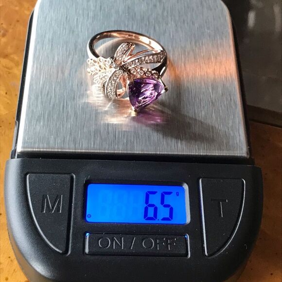Moroccan Amethyst Sterling Silver Size 10 - Picture 8 of 10